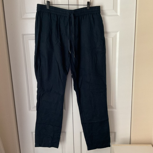 Rodd & Gunn Mens Navy Linen Resort Pant XL Drawstring Beach Casual Regular Fit - Picture 1 of 8